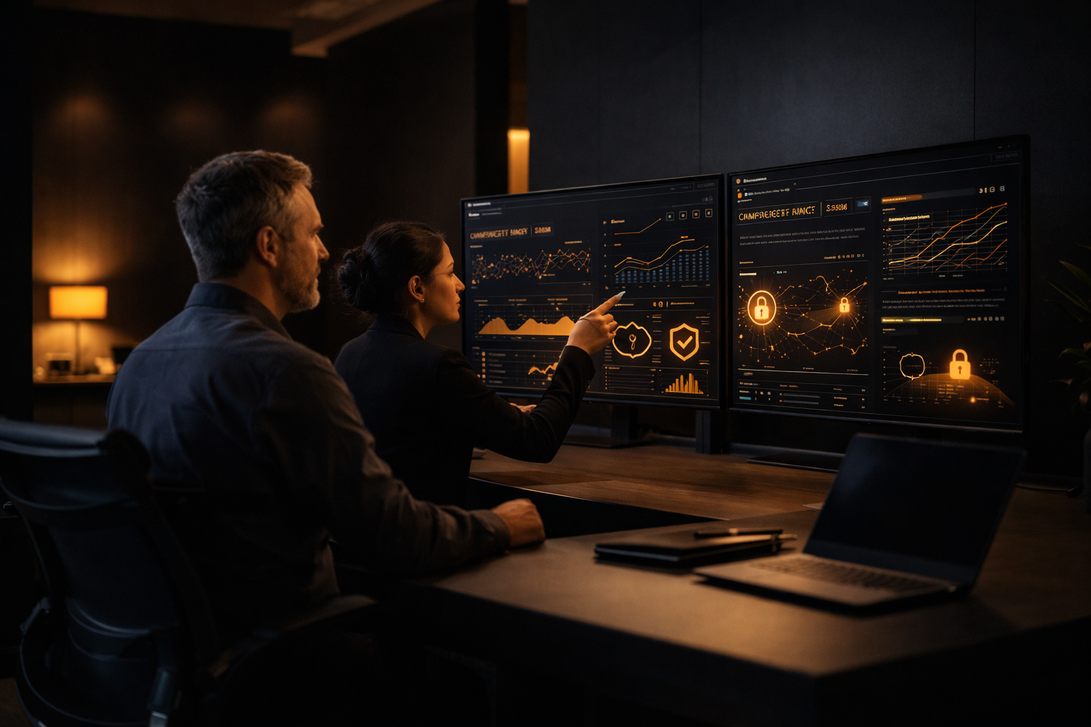 BlackBee team reviewing compliance dashboard